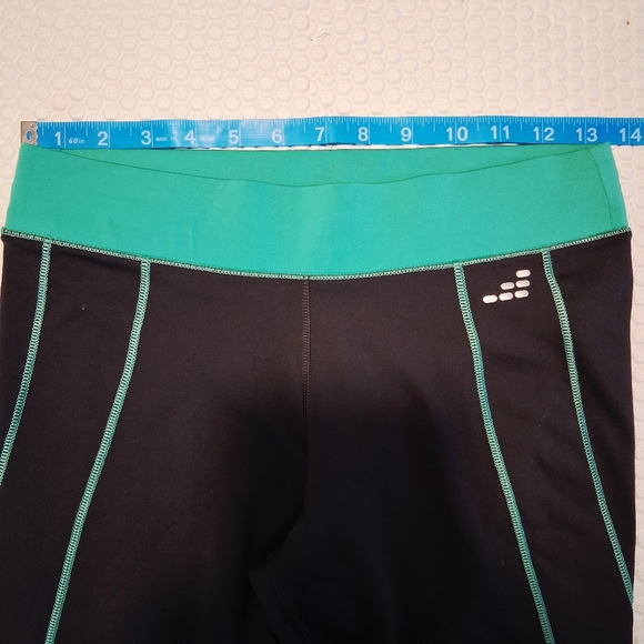 BCG | Tru-Wick | Black & Teal | Cropped Leggings | Size Small - Picture 3 of 5